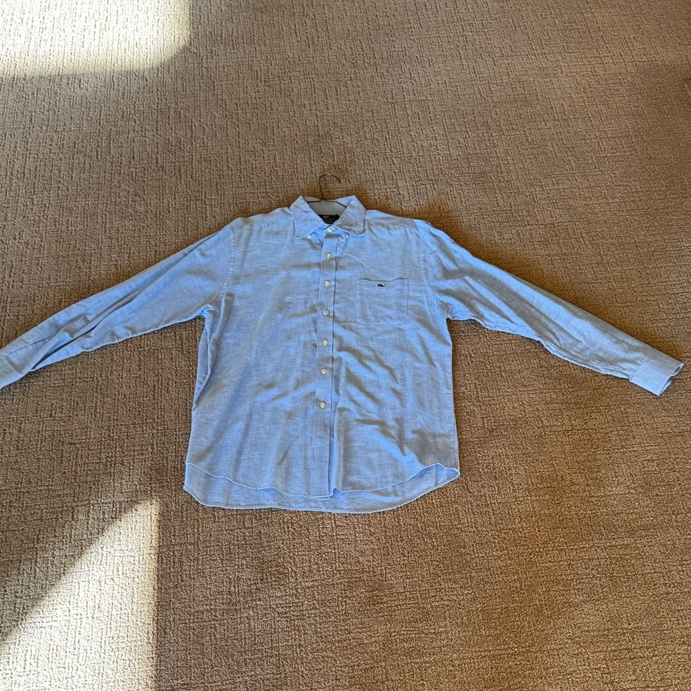 Vineyard Vines Light Blue Casual Button Down Shirt